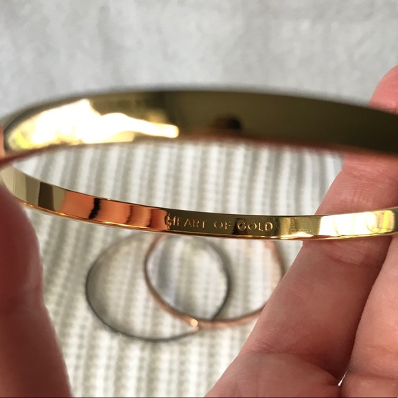 Kate Spade Elegant Gold, Silver, and Rose Gold Bangle Set - Picture 3 of 11